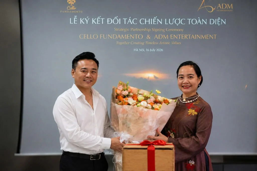 LỄ KÝ KẾT HỢP TÁC CHIẾN LƯỢC TOÀN DIỆN GIỮA CELLO FUNDAMENTO VÀ ADM ENTERTAINMENT
